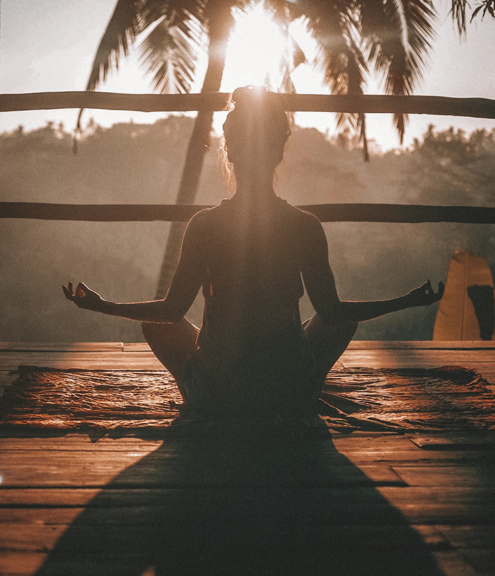 Person practicing calm breathing with a wellness app